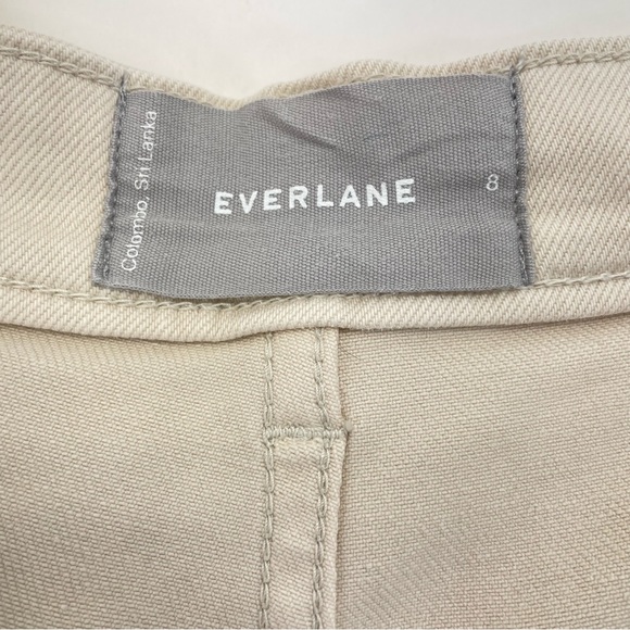 Everlane Straight Leg Cropped Jeans 8 Beige - Picture 6 of 13